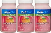 Relion Glucose Tablets - Fruit Punch Flavor - 50 Counts (3 Pack)