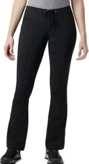 $85 Columbia Women's Active Fit Bootcut Omni-sheild Pants Black 10 #93