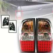 Clear Red Led Tail Lights Lamp For Mitsubishi L200 Triton Strada Mk 1996-2004 (for: Mitsubishi)