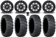 Fuel Lethal 15" Wheels Bk 30" Versa Cross V3 Tires Polaris RZR XP 1000 / PRO XP