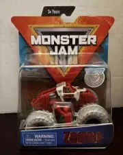 Spin Master Monster Jam Zombie Red Training Truck Chase VHTF New And Sealed