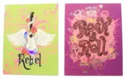 Creative Colors Set of 2 Two Pocket Folders ~ Rock & Roll, Rebel
