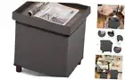 Storage Ottoman, Ottoman with Storage for Living Room Ottoman Square Squ Grey