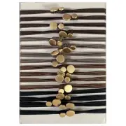 16PCS Thin Hair Ties, Brown Boho Hair Ties Bracelets Ponytail Holders Neutral
