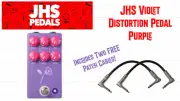 JHS Violet Distortion Pedal Purple Includes Two FREE Patch Cables