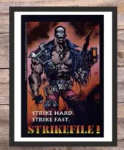 1992 Image Comics Youngblood Strikeforce "Chapel" Framed Comic Book Art