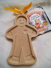 BROWN BAG COOKIE ART GINGERBREAD MAN MOLD & RECIPE BOOK