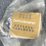 SESAMEE KEYLESS Vintage Padlock - Solid Brass in the original package made in US