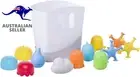 Bath Toy Organizer Bath Caddy with Removable Drying Rack Bin and 11 Bath Toys AU
