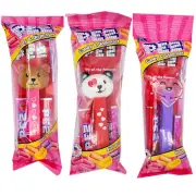 Pez 3 Pack Valentines Candy & Dispenser - Teddy Bear, Panda, & Heart