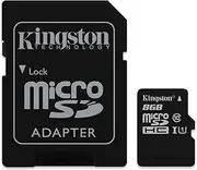 Kingston Digital 8GB Micro SDHC UHS-I Class 10 Industrial Temp Card with SD Adapter (SDCIT/8GB)