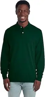 [Jerzees] Men's Long Sleeve Polo Shirts, SpotShield Stain Resistant, Sizes S-2X