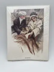 Postcard The Proposal by Harrison Fisher Card Set Printed In 1988