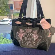 2024 Y2K Women Vintage Retro Chic Embroidery Velvet Shoulder Bag Ladies High Capacity E-girls Tote Bags Shopping Handbags For Women Black 34cm 18cm...