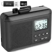 Portable Cassette Player Recorder Converter,Cassette to MP3 via SD Card, Walk...