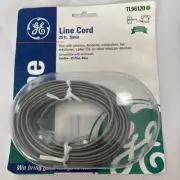 GE Line Cord 25 ft. Satin TL96120 for Phones Modems Computers Fax Devices New