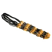 Lengthen Basketball Mesh Net Bag Carry Bag Ball Carrier, Black Yellow