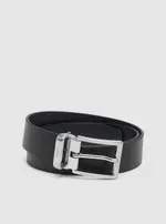 GUESS Black Certosa Saffiano Belt Size: XL