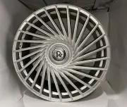 4 RF2 20 inch STAGGERED Silver Rims fits JAGUAR S-TYPE R 2003-08