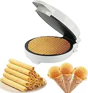 Electric Waffle Cone Maker, 1000W Ice Cream Cone Machine, Egg Rolls Nonstick Dessert Baking Pan, Biscuit Ice Cream Egg Rolls Dessert Baking Pan Kitchen Bakeware Tools Kitchen Cooking Gift