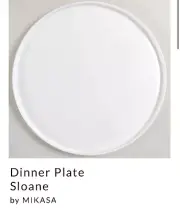 Mikasa NEW Sloane White Bone China 11" Dinner Plates Set of 4