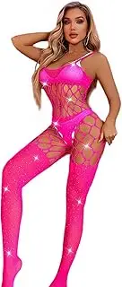 [JRD&BS WINL] Women's Sexy Fishnet Lingerie Underwear Bodysuit Women Babydoll Lingerie Nightwear Mesh Hollow Out Bodystocking for Women Gifts