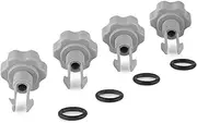 Intex 25002 Set of Air Release Valves with O Rings for Filter Pumps (4 Pack)
