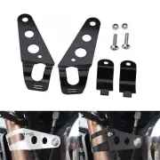 Fork Ear Headlight Mount Brackets Motorcycle Fits For Chopper Cafe Racer 28-34mm