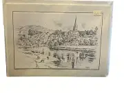 Vintage Kenneth Bromley Lithograph Greeting Card Sealed