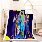 Thin Tall Anime Characters 3D Warm Plush Fleece Blanket Picnic Sofa Couch