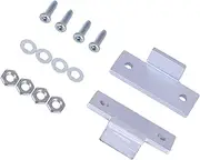 Ronyme Repair Hinge Set, Turntable Dust Cover,Record Player Dustproof Cover,Repair Tabs Hinge Brackets for Sl-q2 SL-3200 Sl-dd2, Silver