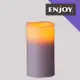 【Enjoy Lighting】歐美獨家引進仿真LED香精蠟燭 AS03 優雅紫-野姜花6.5x5 (S)