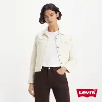 在飛比找Yahoo奇摩購物中心優惠-Levis 女款 經典修身版牛仔外套 / 牛奶白 / 乳白