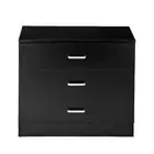 Outopee Chest of Drawers 22.05" x 25.98" x 12.9" Particle Board w/ Drawers Black