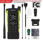HAMGEEK APX-8000 12W VHF UHF Walkie Talkie 2-Band + Mic + Programming Cable