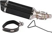 KAJIMOTOR 51mm Slip On Motorcycle Exhaust System Dual Outlet Muffler Mid Pipe For Kawasaki Ninja 300 250R EX300 Z250 Z300 2012 13 14 15 16 2017