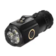 Rechargeable Mini 3 LED Flashlight Torch Emergency Lamp clip Portable light