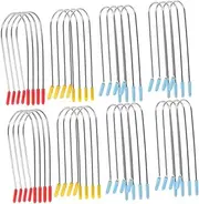 Healvian 1 Set Hot Curler Clips Replacement Kit: 0.75/1/1.25inch Electric Curling Roller Clamps for Quick Styling - U-shaped Curler Clips for Easy Hair Fixation