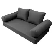 |COVER ONLY| Style1 Queen Knife Edge Daybed Mattress Bolster Pillow Covers AD003