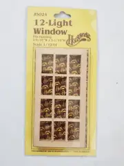 Houseworks Dollhouse Miniature 12 pane 1:12 Wood Window Unfinished Stain Paint