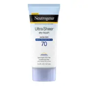 Neutrogena Ultra Sheer Dry-Touch SPF 70 Sunscreen Lotion, 5 fl. oz..