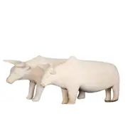 African Cargo Hand Carved Jacaranda Cow