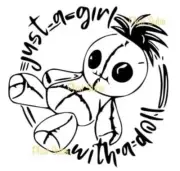 Sublimation Print Girl With A Doll Ready To Press Heat Transfer