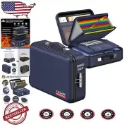 Fireproof Hard-Shell File Box with Combination Lock - Secure Document Organizer