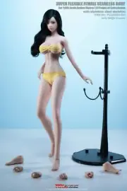 TBleague 1/6 PLLB2021-S41 Pale skin Big Bust Girl Body Action Figure Toys Yellow