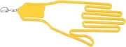 NOLITOY Golf Glove Holder Gloves Frame Accessories Hanger Keeper Stretcher Holder Durable Glove Support Durable Support Frame Guardian Hook to Golf Bag Plastic Yellow