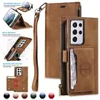 Magnetic Leather Wallet Case For Samsung S23 Ultra S22+ S21 Plus S20 FE Note 20