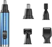4-in-1 Electric Hair Trimmer for Men & Women - Waterproof Ear/Nose/Body/Facial Hair Remover | USB Rechargeable Grooming Kit with Painless Precision - Bikini, Eyebrow & Beard Trimmer