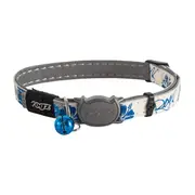 Rogz Glowcat Collar Blue Floral