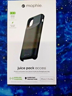 Mophie Juice Pack Access Protective Battery Case for iPhone 11 Pro Max - Black